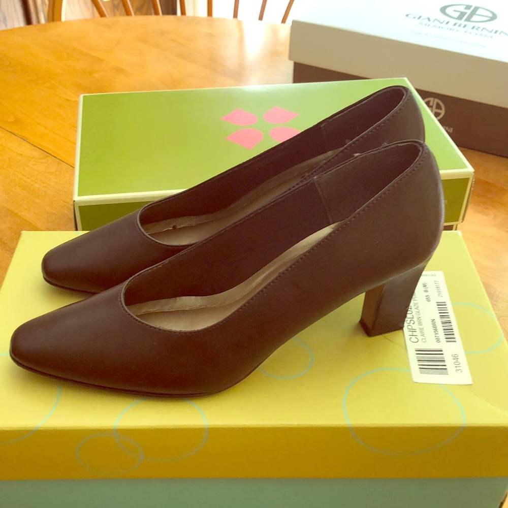 Brown pumps